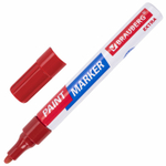 Маркер-краска лаковый EXTRA (paint marker) 4 мм бордовый усиленная нитро-основа BRAUBERG (12 штук в упаковке)