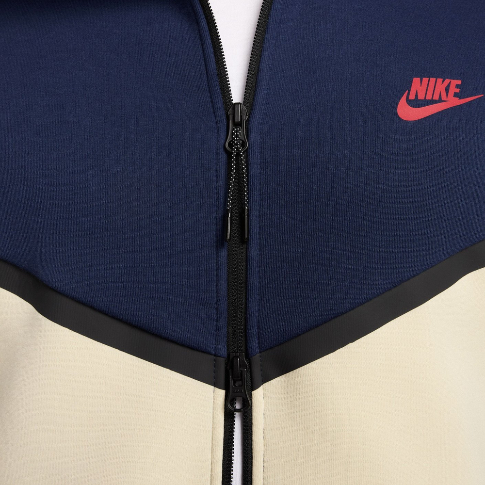 Зип Худи Nike Tech Fleece 2024 Navy/Beige