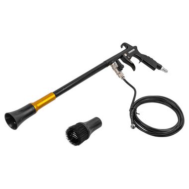 Пистолет пневматический ''Tornado'' для химчистки салона а/м со шлангом подачи моющего средства (4000-10000об/мин, расход воздуха 400 л/мин,6-9.6 бар) FORCEKRAFT FK-203830