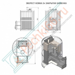 Печь для бани Эверест Ковка 24 (281) закрытая каменка