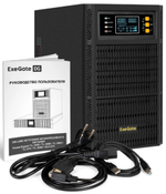 Источник бесперебойного питания Exegate PowerExpert TL-3000.72V.LCD.AVR.3SH.USB.RS232.SNMP
