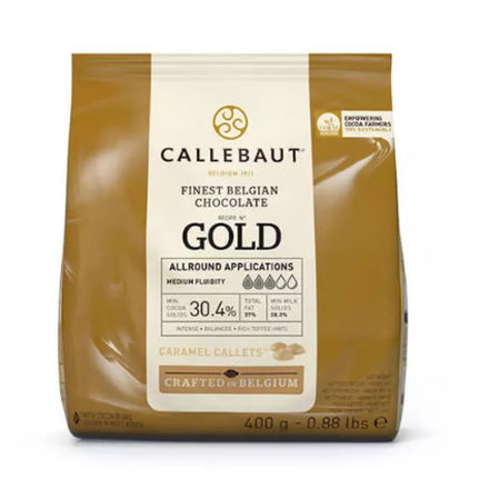 Шоколад Callebaut Белый GOLD 30,4 (Пакет 400гр)