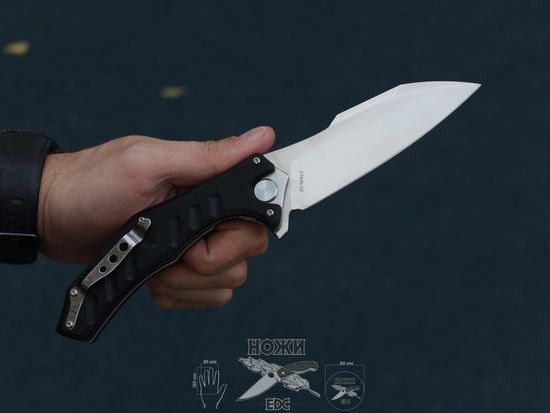 Складной нож НОКС Мангуст-2 336-100406 c клинком из стали D2, рукоять G10