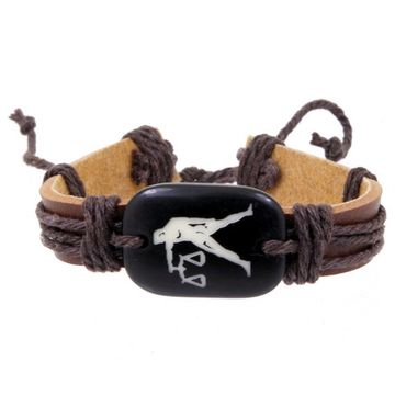 Фенечка - 23 Весы (коричневая)