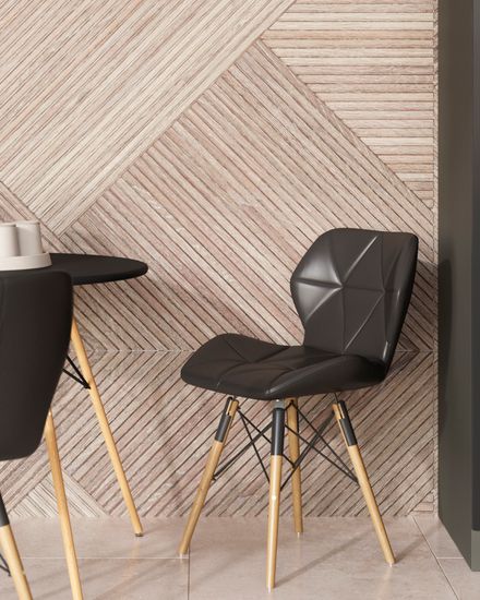 Стул Бон экокожа черный