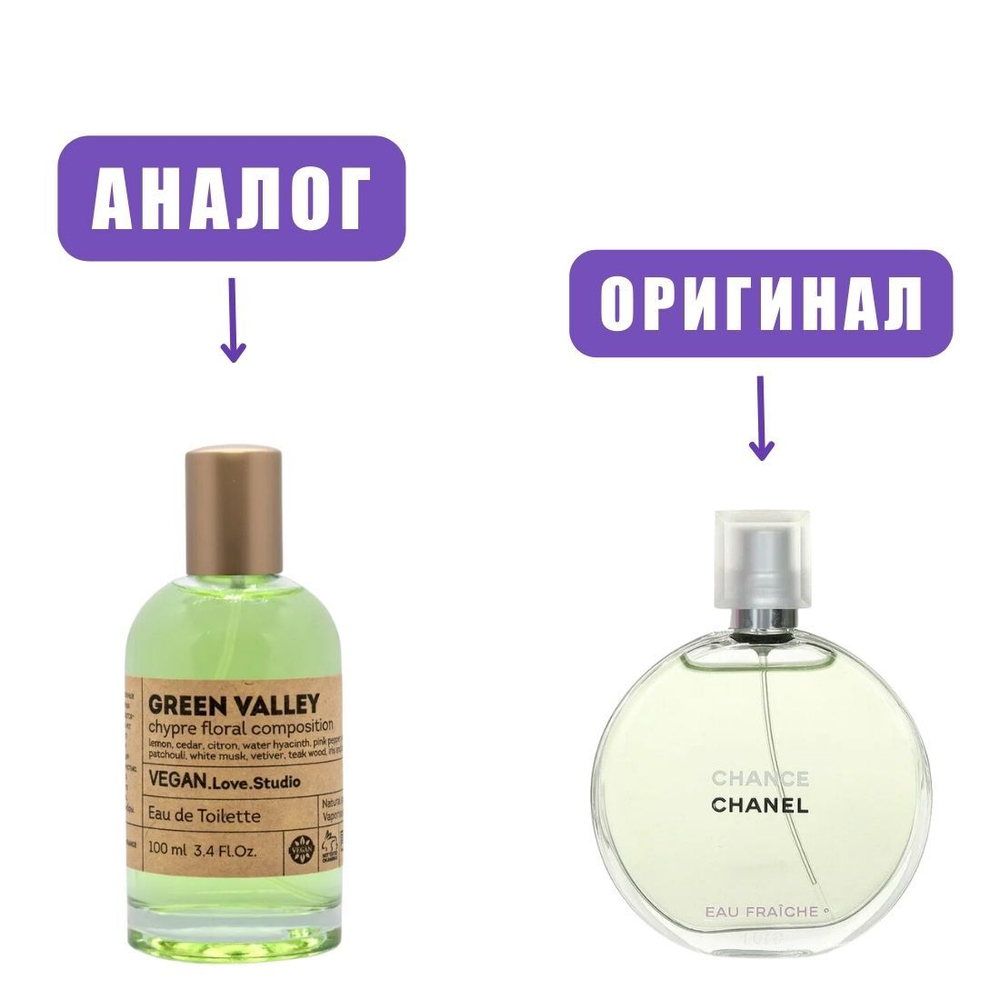 VeganLoveStudio GREEN VALLEY edT 100ml (версия ChanEauFraich) lady