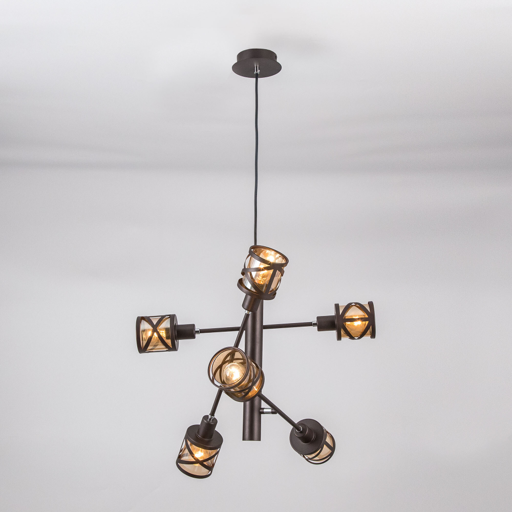 Citilux Гессен CL536165 Люстра подвесная поворотная Венге