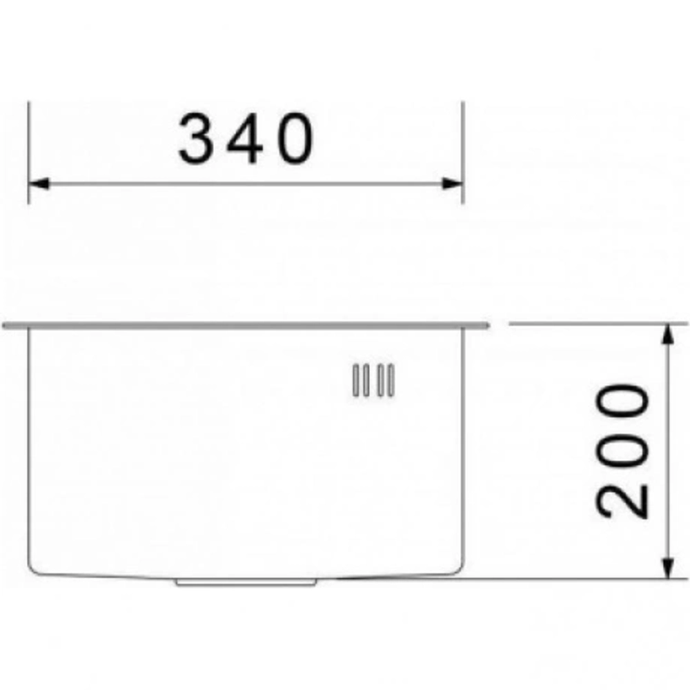 Rivelato Rinox 3844 UN PVD black Мойка нерж.сталь 1 чаша 380*440*200 мм, монтаж: универсальный, материал: нержавеющая сталь, цвет: черный
