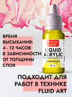 Жидкая акриловая краска LIQUID ACRYLIC «Лимонная»