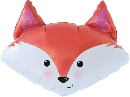 Шар с клапаном (12''/30 см) Мини-фигура, Лиса, 5 шт. в уп.