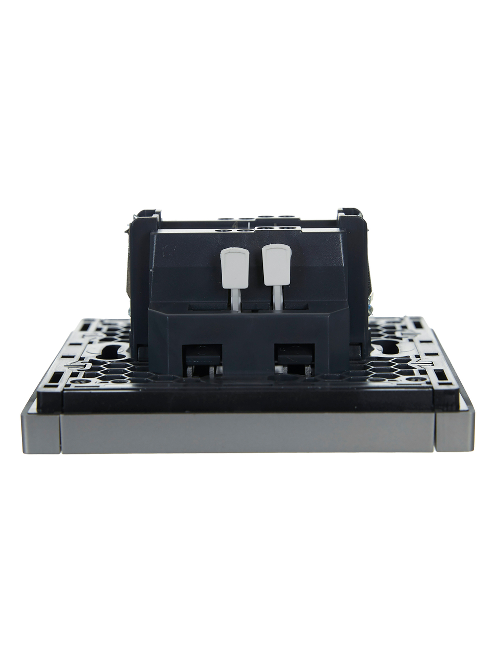 FORTE&PIANO Выключатель 1-клавишный проходной с индикацией 10А FP504 сталь IEK