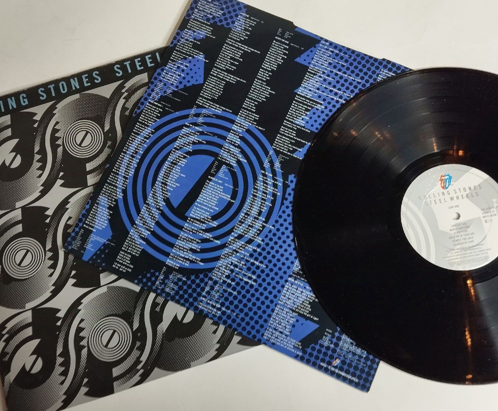 Винтажная виниловая пластинка LP Rolling Stones Steel Wheels (UK 1989)
