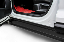 Пороги алюминиевые Mitsubishi Outlander (2012-2015) Optima черные