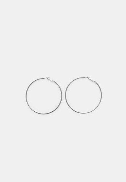 STRADIVARIUS Большие серьги-кольца, серый