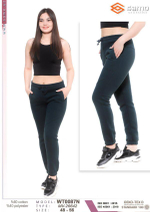 0087 Брюки женские с карманами, низ резинка (56)