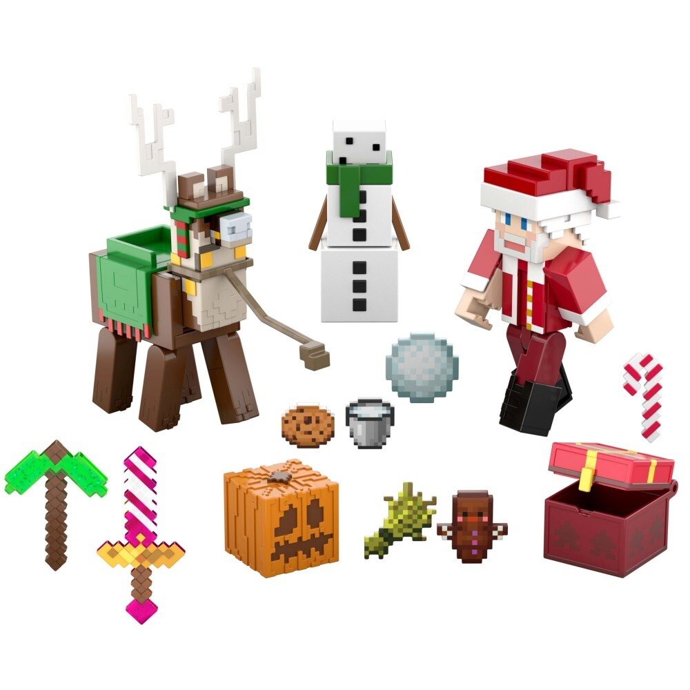 Mattel - Адвент-календарь Minecraft на 2024 год HXM86 / артикул   HXM86  / GTIN 194735234516