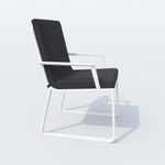 Обеденная группа Ideal Patio ТЕЛЛА  АЛЬБА  каркас белый, стол тик 220, ткань антрацит