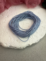 Шнур для плетения браслетов 0,6 мм, Пыльно-голубой (5 м)