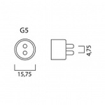 Лампа в ловушки для насекомых Sylvania F8W T5 BL368 G5 L288mm сушка гель-лака-полимер 0000089