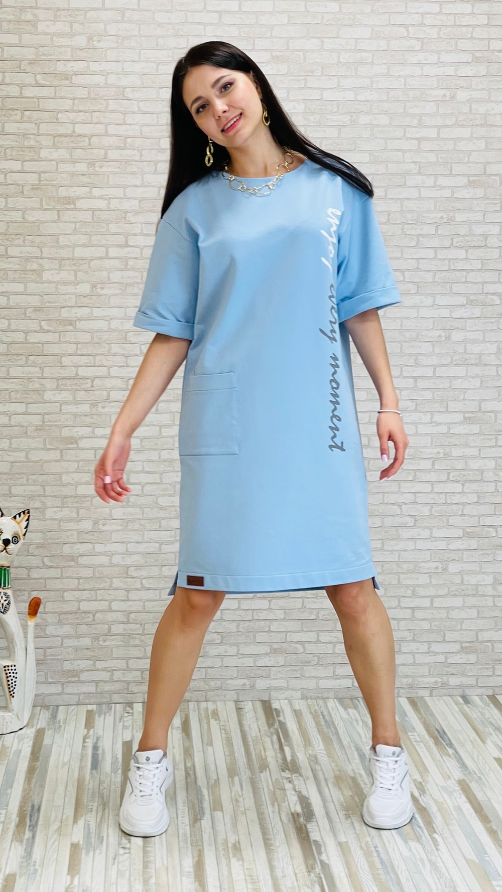 Платье из футера 2-х нитки - турецкого трикотажа высокого качеств