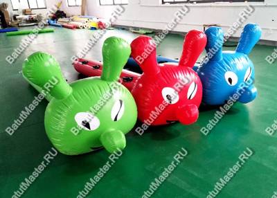 Надувная командная игра "Верхом на гусеницах", 6 мест