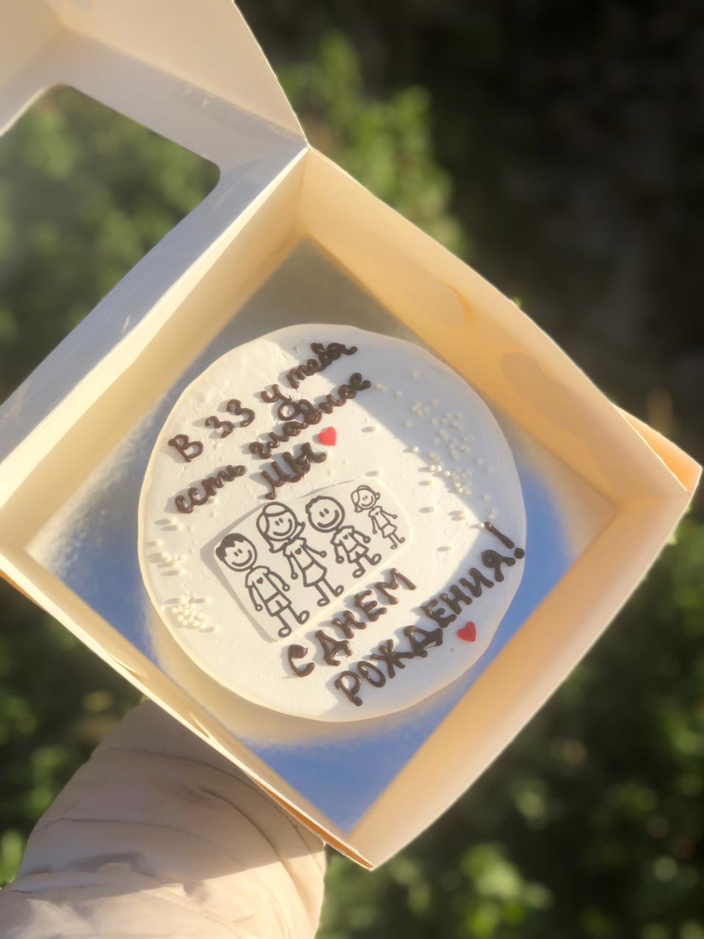 Торт бенто с днем рождения happy birthday у тебя есть мы
