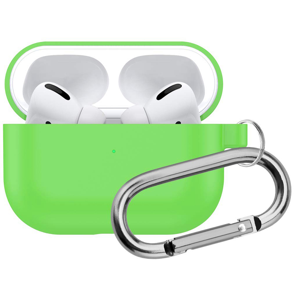 Чехол КАРТОФАН для Apple AirPods Pro (арт. AIRPRO-SLIM-SILICON-01-GREEN)