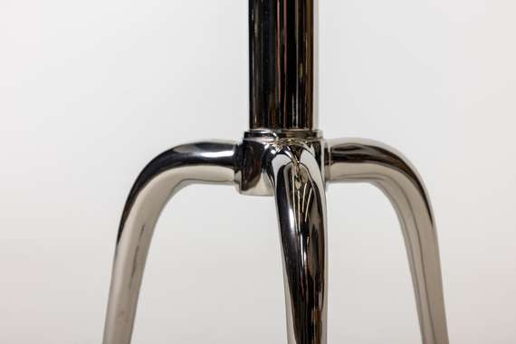 Кофейный столик Пропеллер, Ø44х65 см, серебро