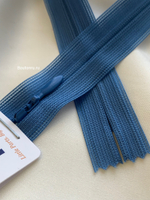 Молния YKK потайная, неразъемная тип 2 темно-голубая 837