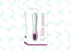 Подзаряжаемый минивибромассажер Tundra Rose, 12 см