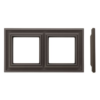 Рамка 2 поста LIREGUS RETRO K14-345-02.R/ON31 коричневая матовая