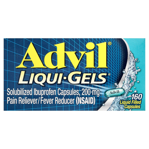 Advil, Liqui-Gels®, ибупрофен, 200 мг, 160 капсул с жидкостью