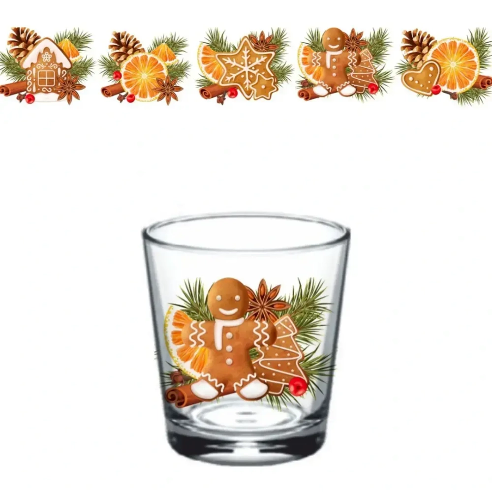 Набор стаканов 3шт 250мл «Со вкусом праздника» 5 видов