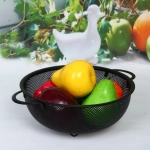 Дуршлаг металлический «Black» 22см с ручками