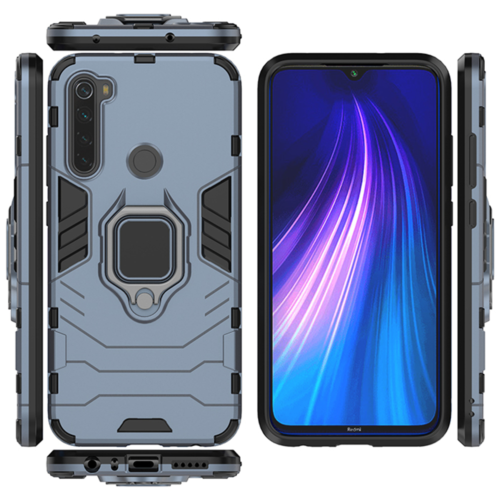 Противоударный чехол с кольцом Panther Case для Xiaomi Redmi Note 8