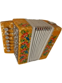 Гармонь сувенирная "Кроха" (Г-25), цвет жёлтый