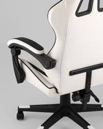 Кресло спортивное TopChairs Shadow бело-черный