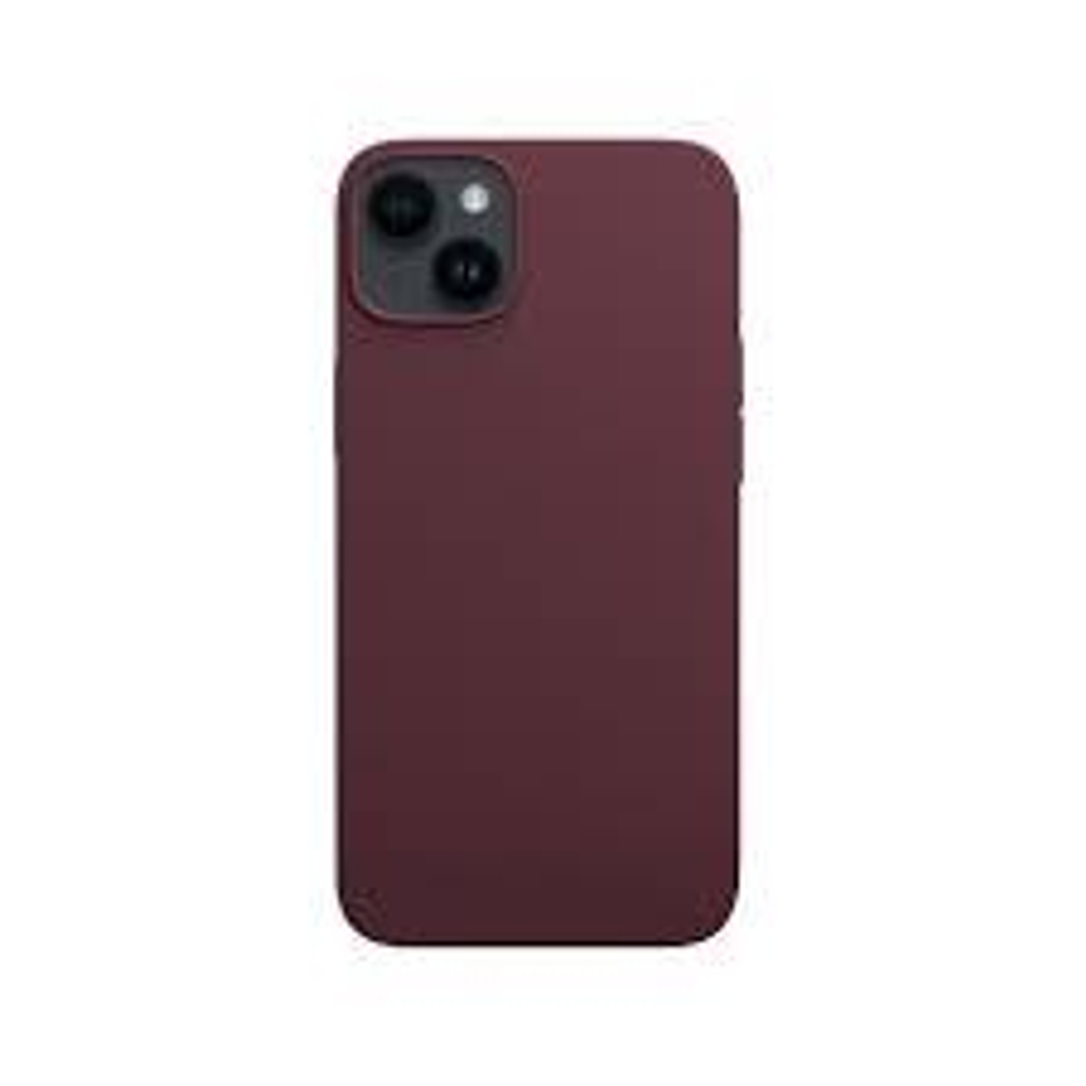 Накладка iPhone 14 Plus силикон бургунди