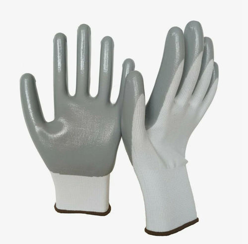 Перчатки нейлоновые с нитриловым обливом