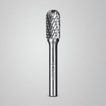 ЗУБР 10х20 мм, тип C (цилиндр со сферическим концом), хв-к 6 мм, твердосплавная борфреза, ПРОФЕССИОНАЛ (28802-10-20)