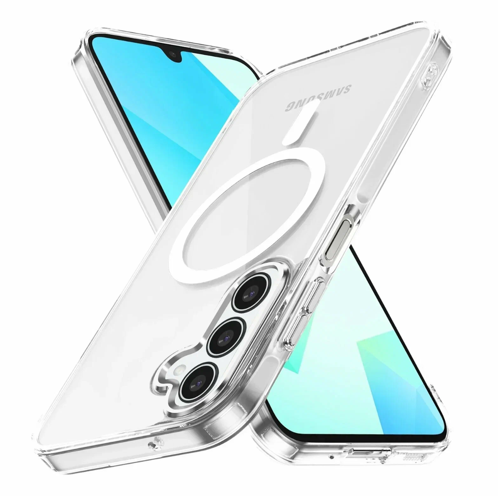 Силиконовая накладка Clear Case MagSafe Samsung A26