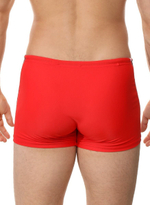 Мужские плавки-боксеры с оригинальной брендированной вставкой (Размер: XL) (Цвет: серый)