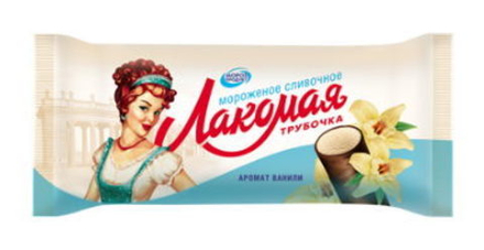 Мороженое "Лакомая трубочка" 60г. Морозпродукт