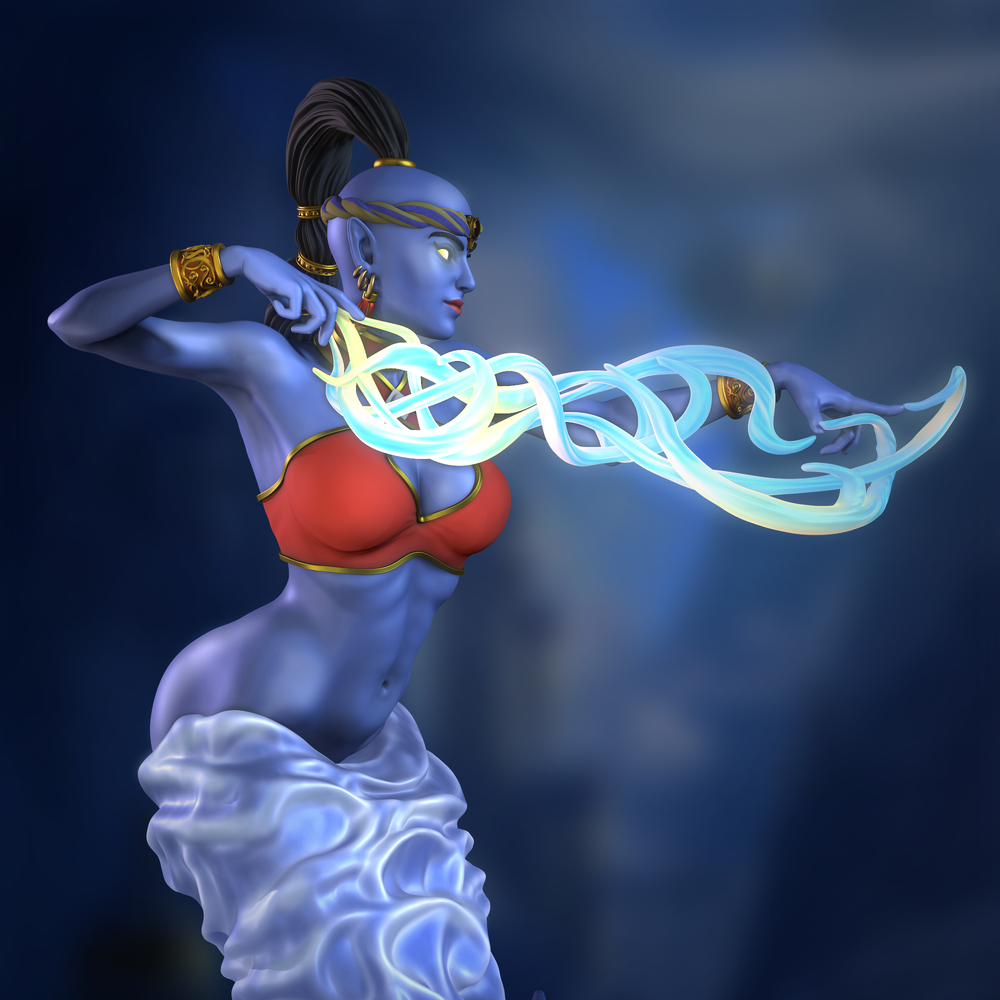 Фигурка Герои 3 Женский джинн Heroes of Might and Magic 3 The female genie