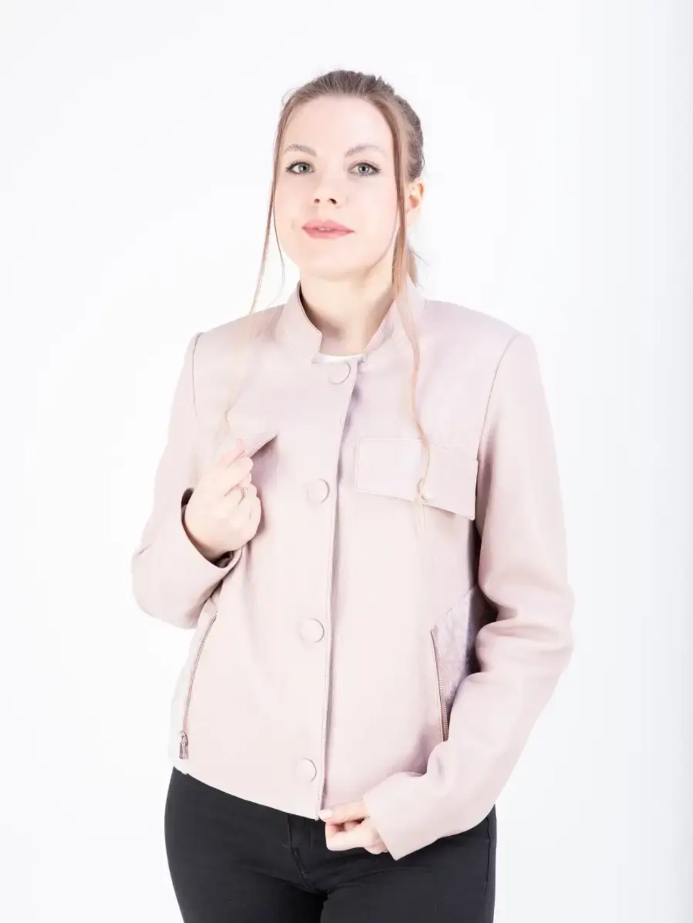 Куртка женская натуральная кожаная оверсайз Турция