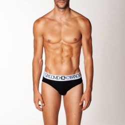 Мужские трусы брифы черные CASANOVA 0002A