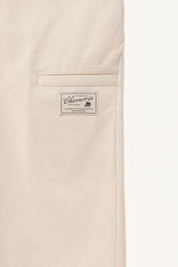 ZARA X WILLY CHAVARRIA ШОРТЫ-БЕРМУДЫ С ШИРОКИМИ ШТАНИНАМИ И ПЛИССИРОВКОЙ, КРЕМОВЫЙ