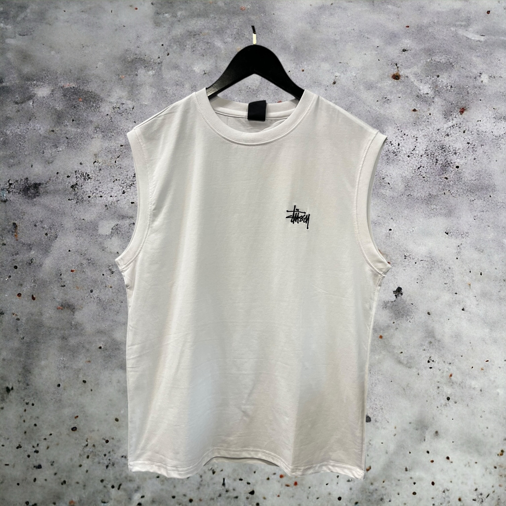 Майка Stussy #1 • Белый
