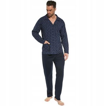 Пижама мужская на пуговицах с длинным рукавом и брюками Cornette 114/56