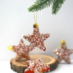 Набор украшений SHINE «Starlight» 6 см (4 шт.), copper